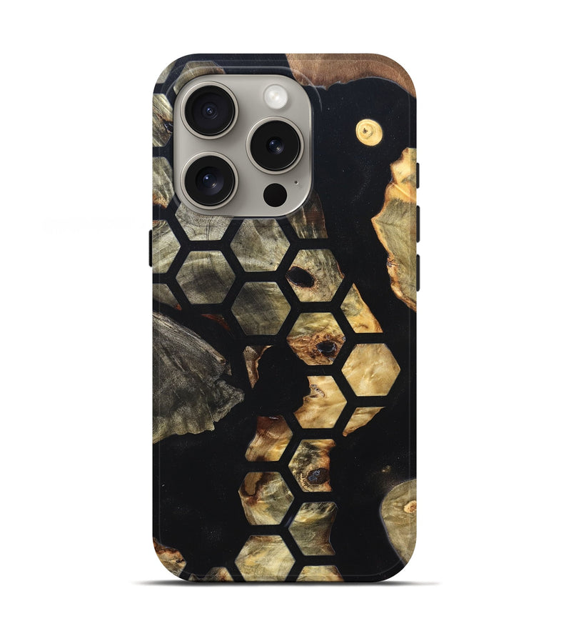 iPhone 16 Pro Wood Live Edge Phone Case - Zaire (Pattern, 819918)