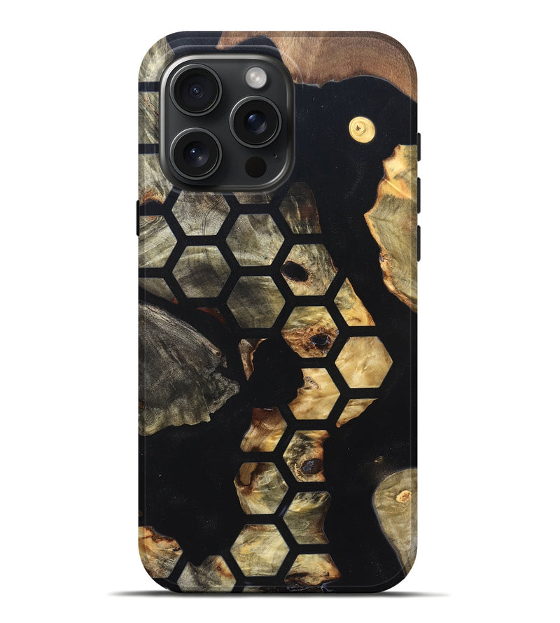 iPhone 16 Pro Max Wood Live Edge Phone Case - Zaire (Pattern, 819918)