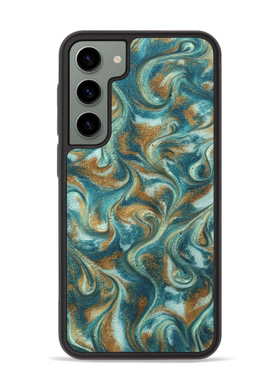 Galaxy S23 Plus ResinArt Phone Case - Cora (Teal & Gold, 819925)