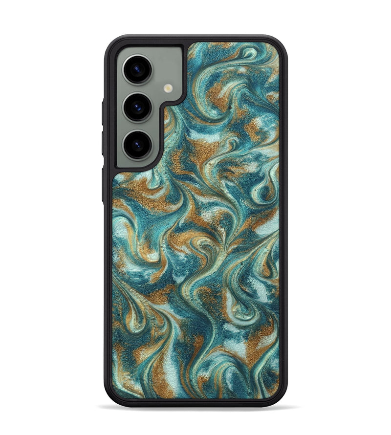 Galaxy S24 Plus ResinArt Phone Case - Cora (Teal & Gold, 819925)