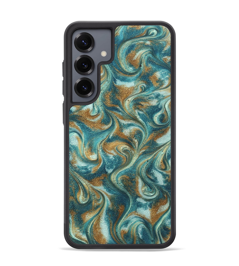 Galaxy S25 Plus ResinArt Phone Case - Cora (Teal & Gold, 819925)
