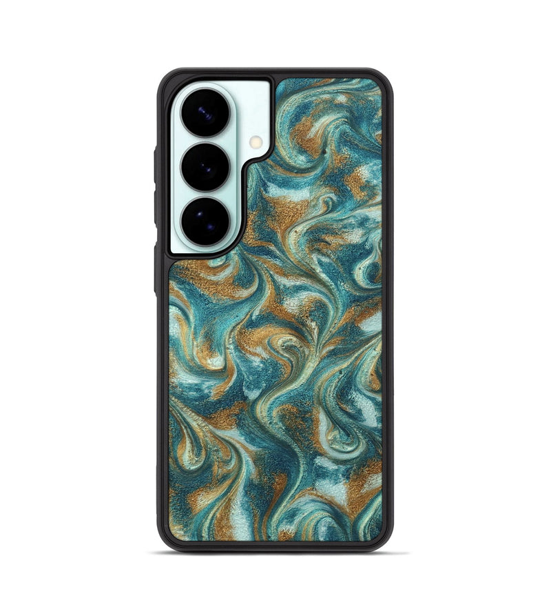 Galaxy S26 ResinArt Phone Case - Cora (Teal & Gold, 819925)