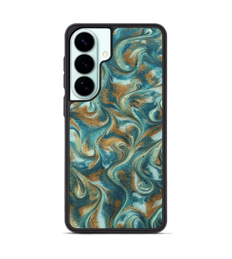 Galaxy S26 Plus ResinArt Phone Case - Cora (Teal & Gold, 819925)