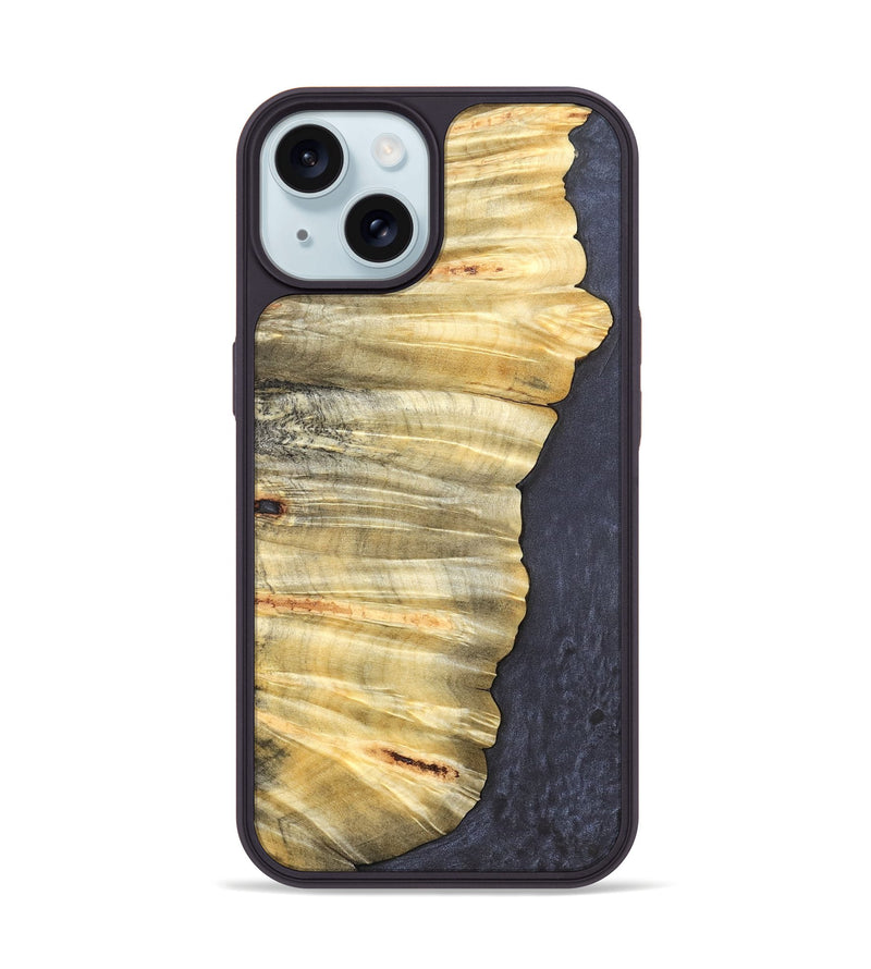 iPhone 15 Wood Phone Case - Yadiel (Wood Burl, 819926)