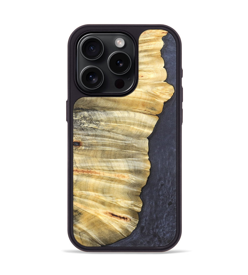 iPhone 15 Pro Wood Phone Case - Yadiel (Wood Burl, 819926)