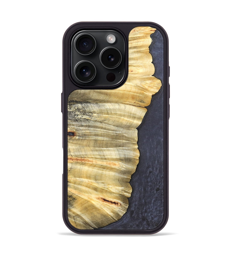 iPhone 16 Pro Wood Phone Case - Yadiel (Wood Burl, 819926)