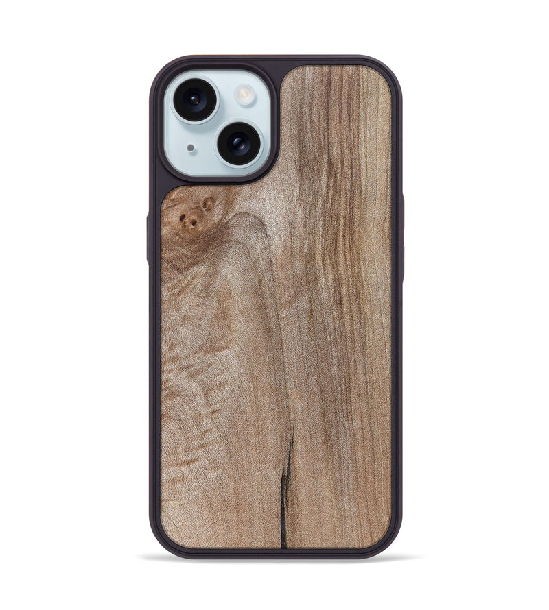 iPhone 15 Wood Phone Case - Jaeden (Wood Burl, 819931)
