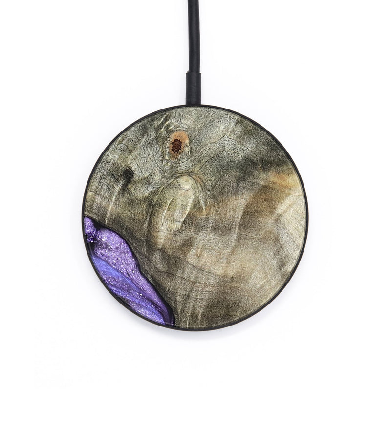 Circle Wood Wireless Charger - Zayla (Purple, 819937)