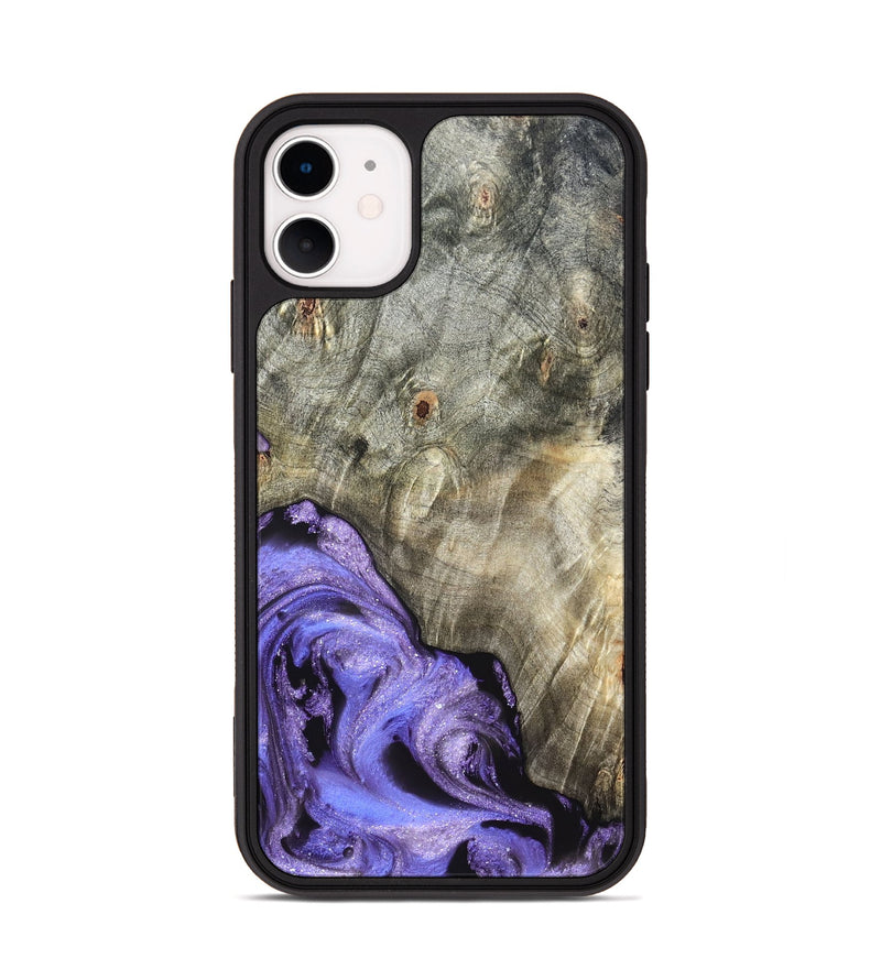 iPhone 11 Wood Phone Case - Zayla (Purple, 819937)