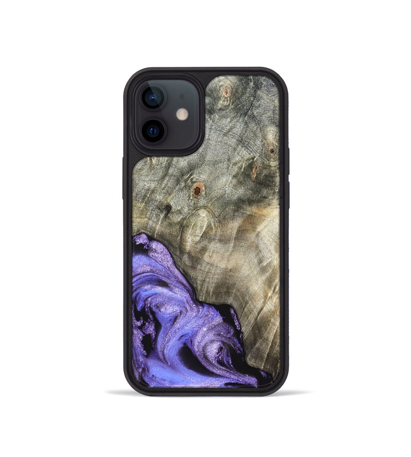iPhone 12 mini Wood Phone Case - Zayla (Purple, 819937)