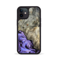 iPhone 12 Wood Phone Case - Zayla (Purple, 819937)