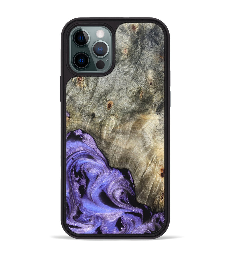 iPhone 12 Pro Max Wood Phone Case - Zayla (Purple, 819937)