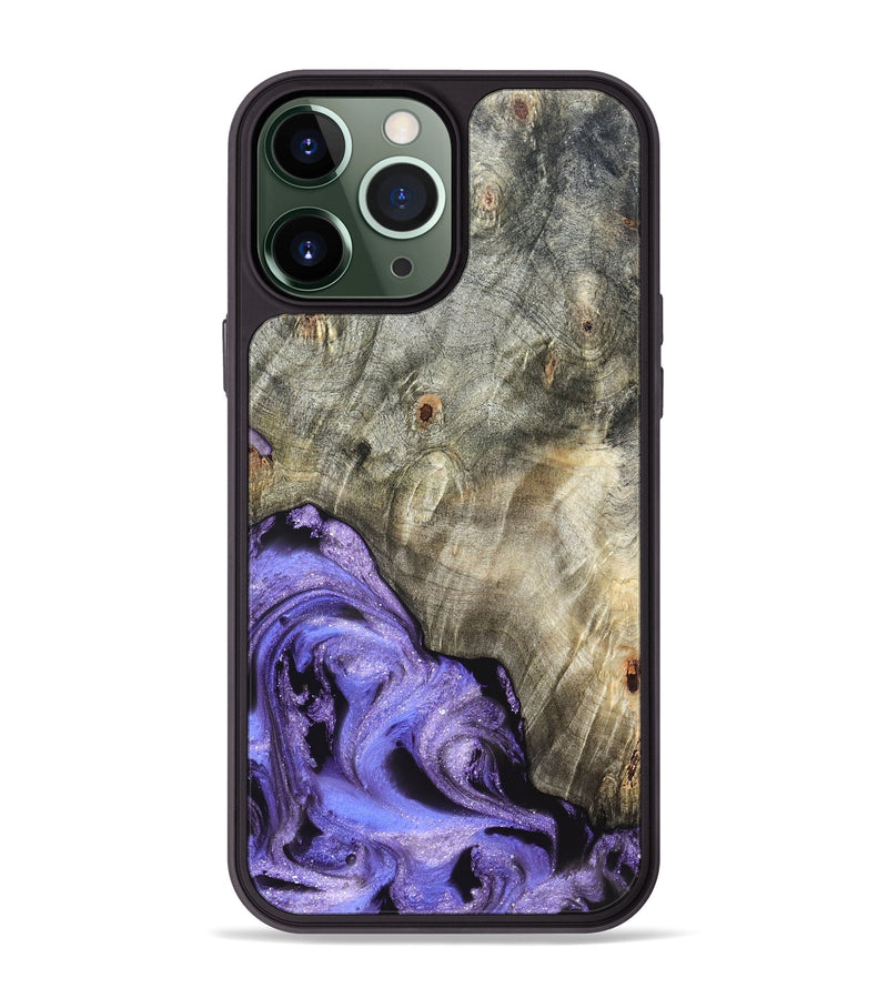 iPhone 13 Pro Max Wood Phone Case - Zayla (Purple, 819937)