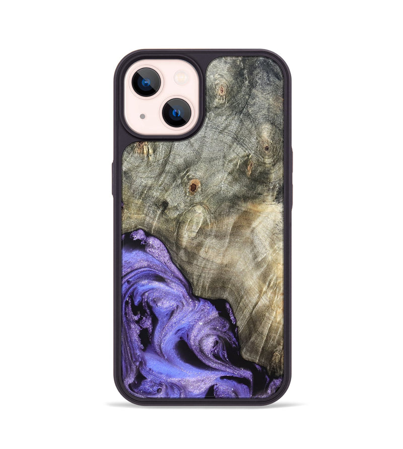 iPhone 14 Wood Phone Case - Zayla (Purple, 819937)