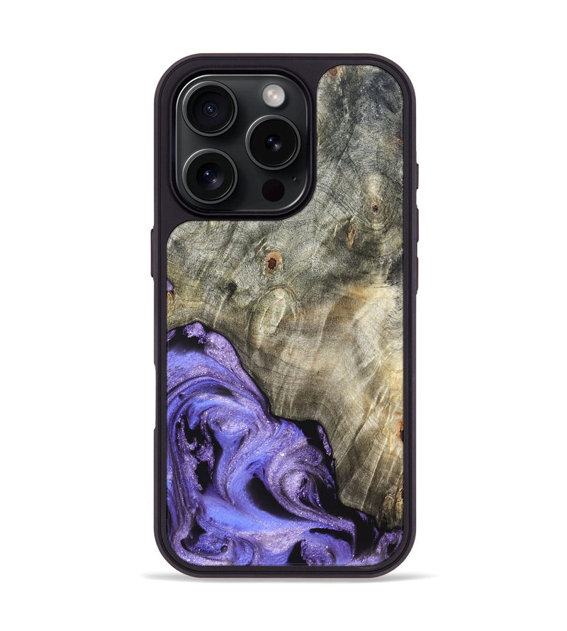 iPhone 16 Pro Wood Phone Case - Zayla (Purple, 819937)
