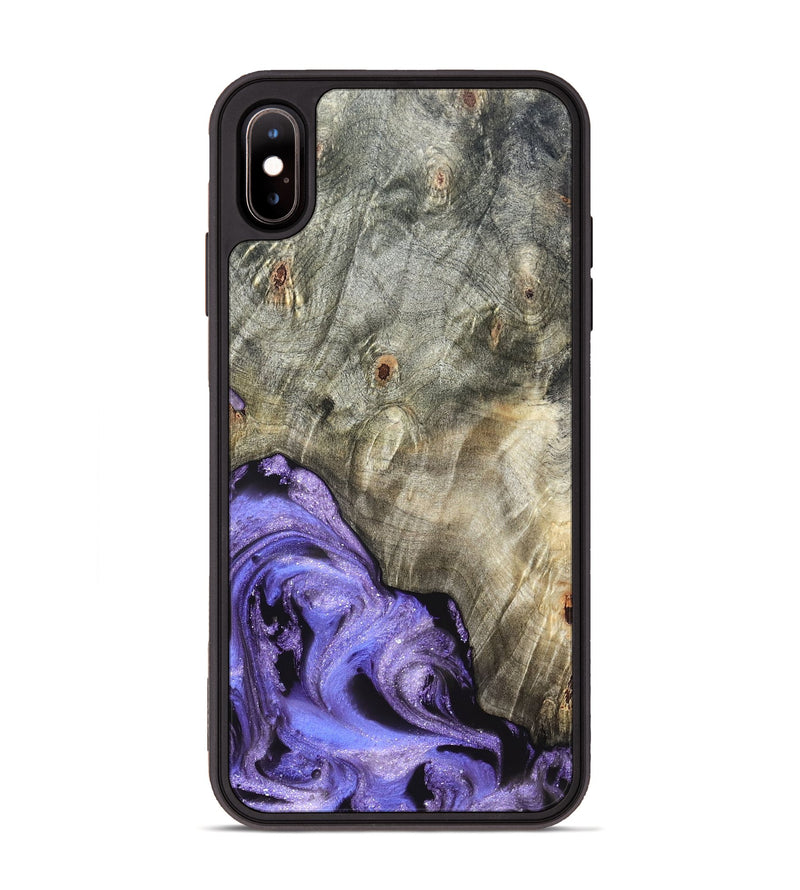iPhone Xs Max Wood Phone Case - Zayla (Purple, 819937)