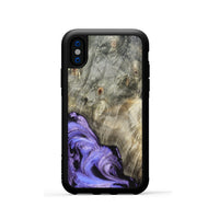 iPhone Xs Wood Phone Case - Zayla (Purple, 819937)