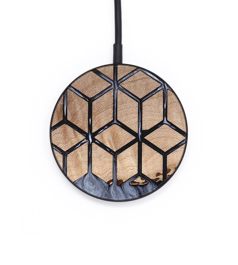 Circle Wood Wireless Charger - Ivana (Pattern, 819946)