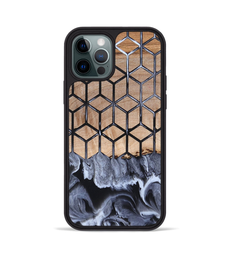 iPhone 12 Pro Wood Phone Case - Ivana (Pattern, 819946)