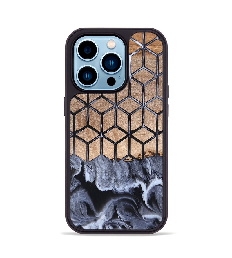 iPhone 14 Pro Wood Phone Case - Ivana (Pattern, 819946)
