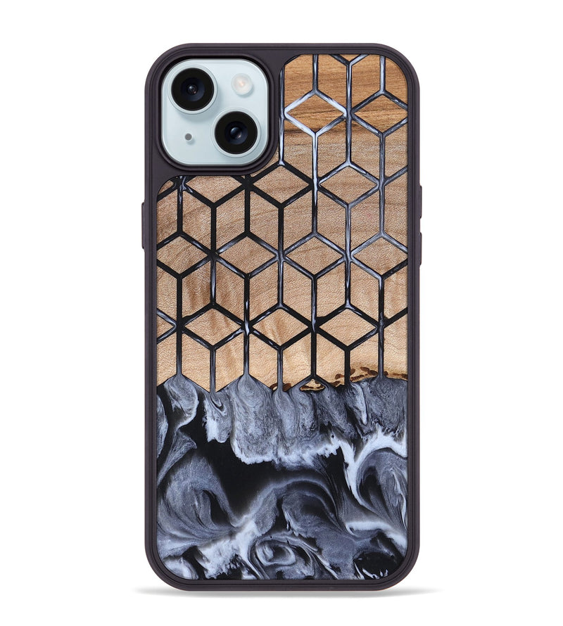 iPhone 15 Plus Wood Phone Case - Ivana (Pattern, 819946)