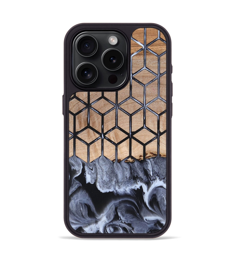 iPhone 15 Pro Wood Phone Case - Ivana (Pattern, 819946)