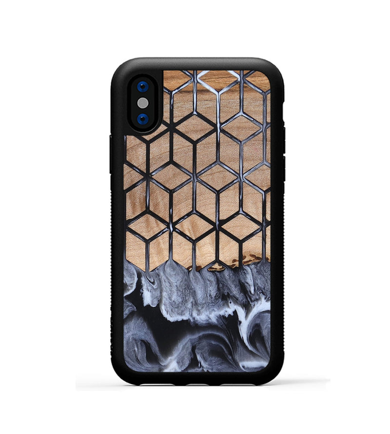 iPhone Xs Wood Phone Case - Ivana (Pattern, 819946)