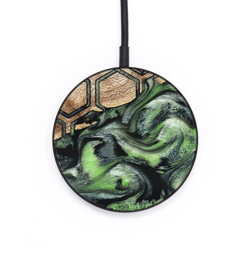 Circle Wood Wireless Charger - Zelma (Pattern, 819949)