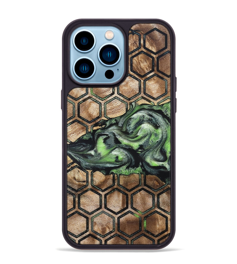 iPhone 14 Pro Max Wood Phone Case - Zelma (Pattern, 819949)