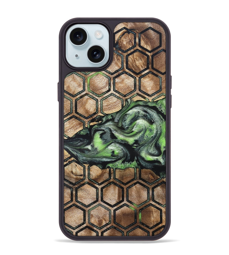 iPhone 15 Plus Wood Phone Case - Zelma (Pattern, 819949)