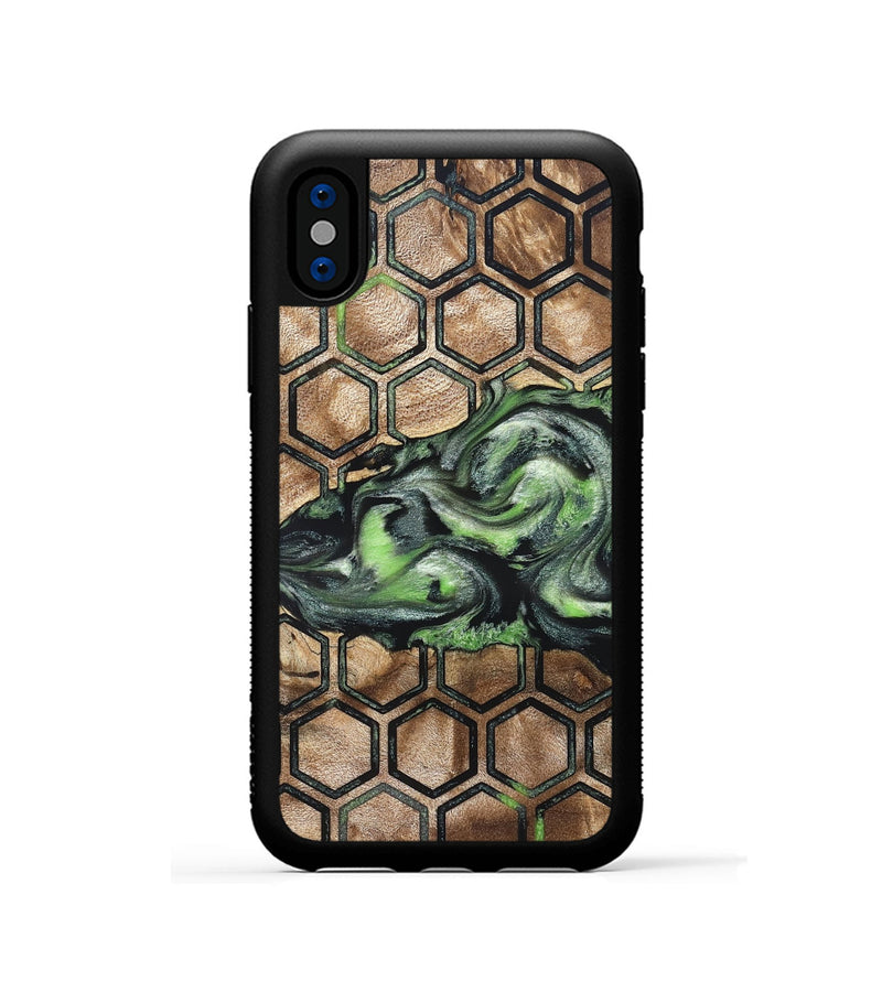 iPhone Xs Wood Phone Case - Zelma (Pattern, 819949)