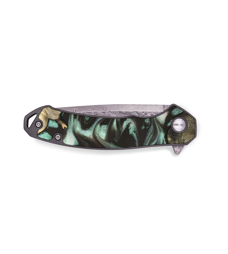 EDC Wood Pocket Knife - Jesse (Green, 819952)