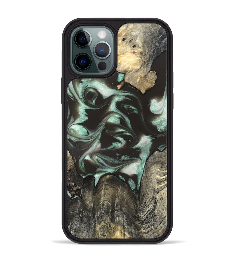 iPhone 12 Pro Max Wood Phone Case - Jesse (Green, 819952)