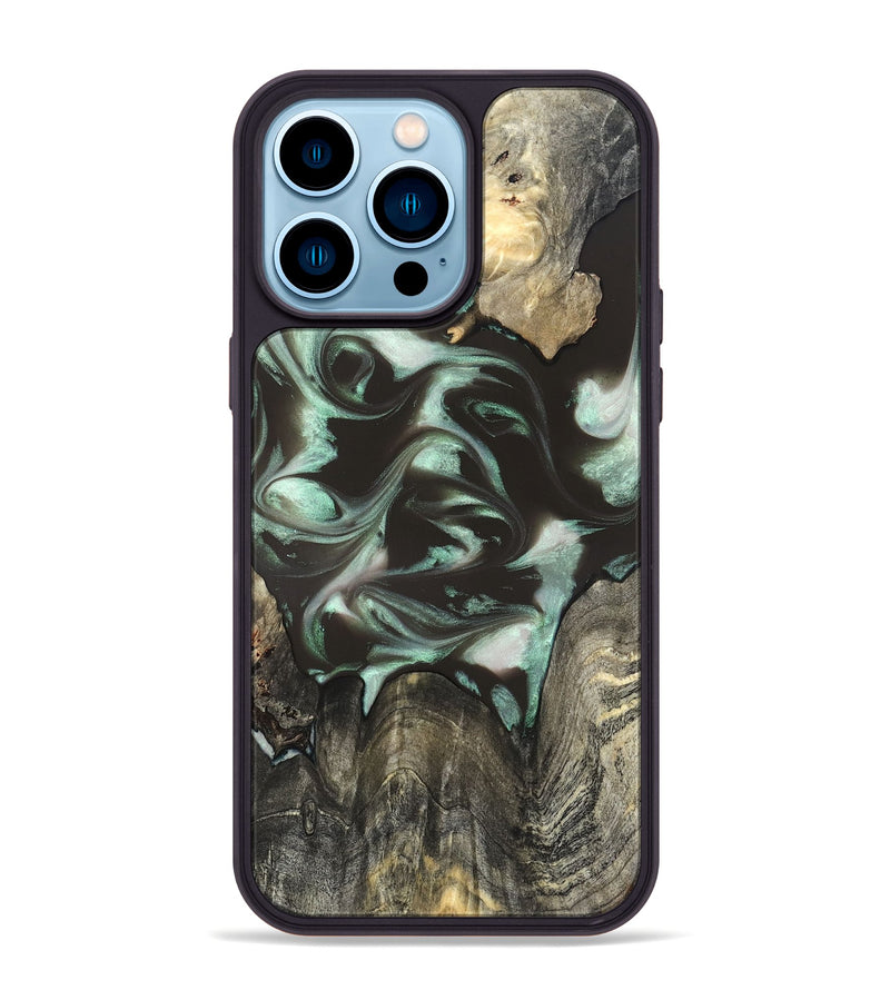 iPhone 14 Pro Max Wood Phone Case - Jesse (Green, 819952)