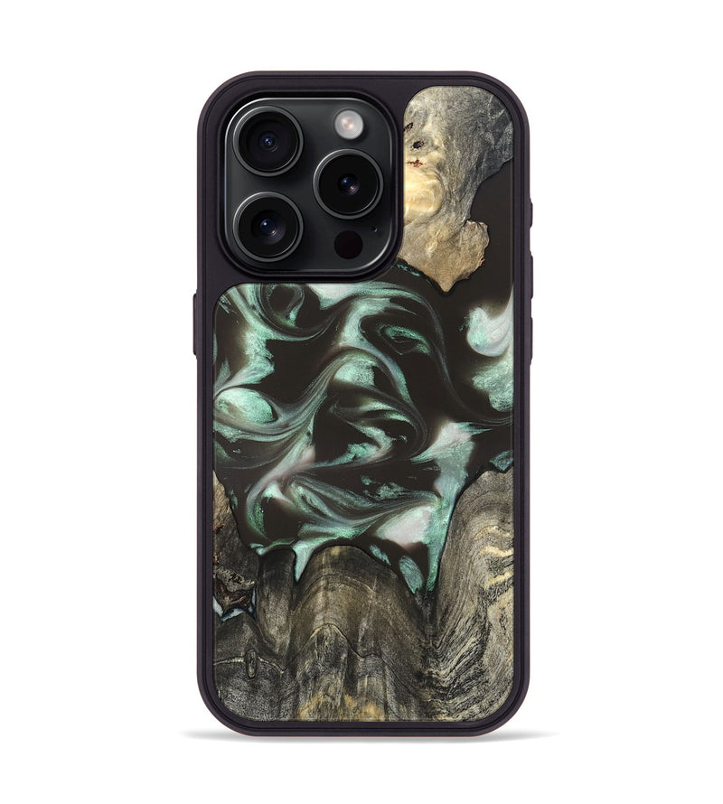 iPhone 15 Pro Wood Phone Case - Jesse (Green, 819952)