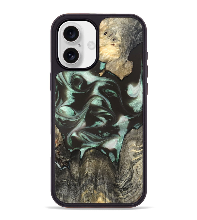 iPhone 16 Plus Wood Phone Case - Jesse (Green, 819952)