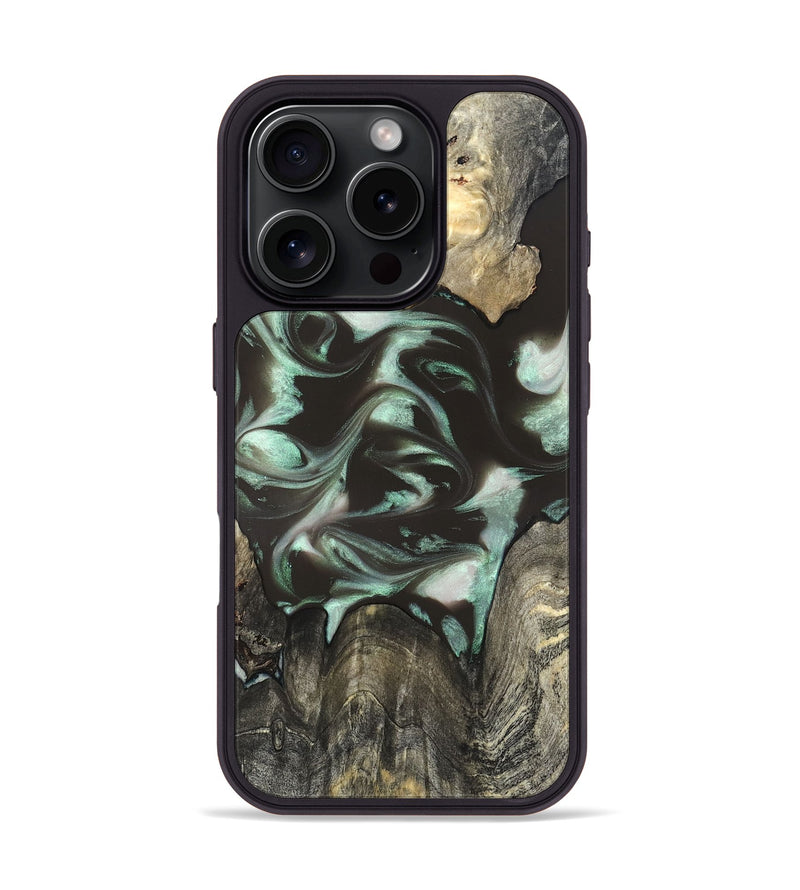 iPhone 16 Pro Wood Phone Case - Jesse (Green, 819952)