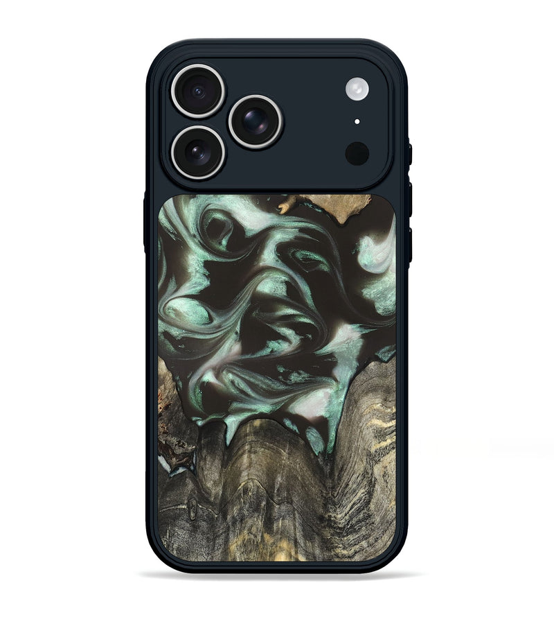 iPhone 17 Pro Max Wood Phone Case - Jesse (Green, 819952)