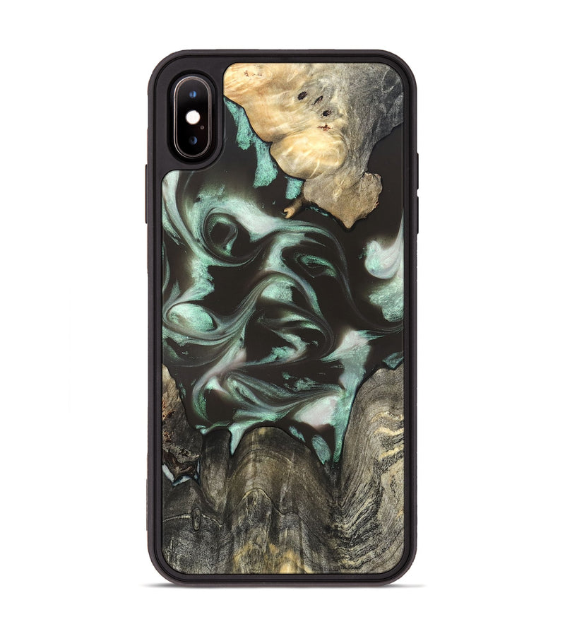 iPhone Xs Max Wood Phone Case - Jesse (Green, 819952)