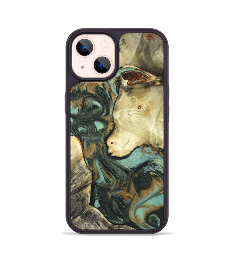 iPhone 14 Wood Phone Case - Tyesha (Green, 819954)