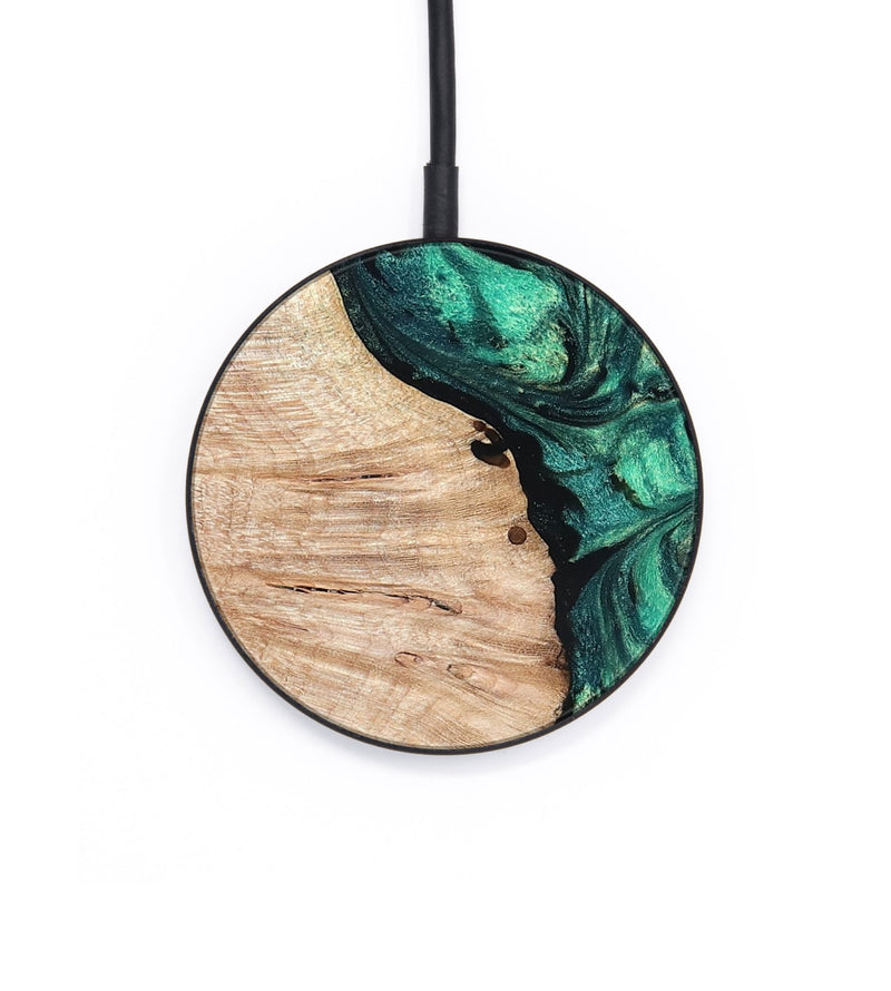 Circle Wood Wireless Charger - Casen (Green, 819955)