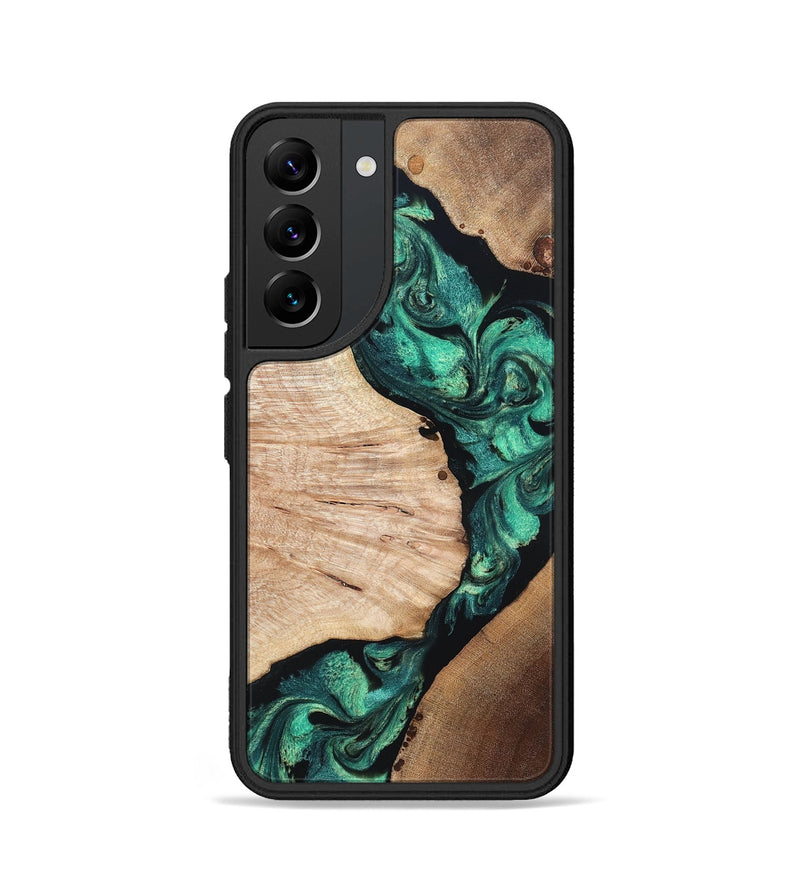 Galaxy S22 Wood Phone Case - Casen (Green, 819955)