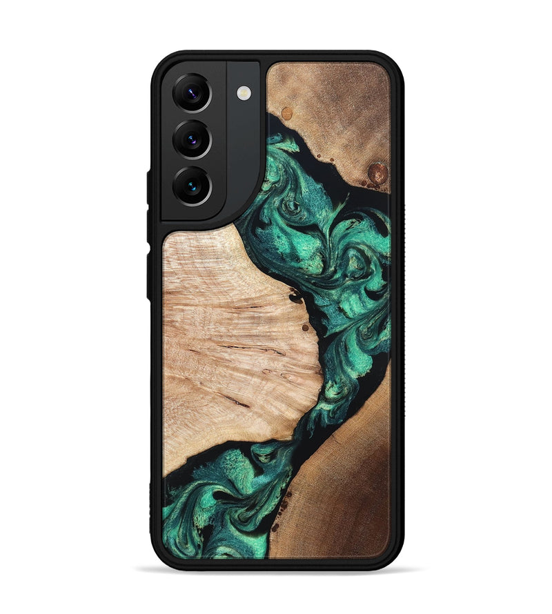 Galaxy S22 Plus Wood Phone Case - Casen (Green, 819955)