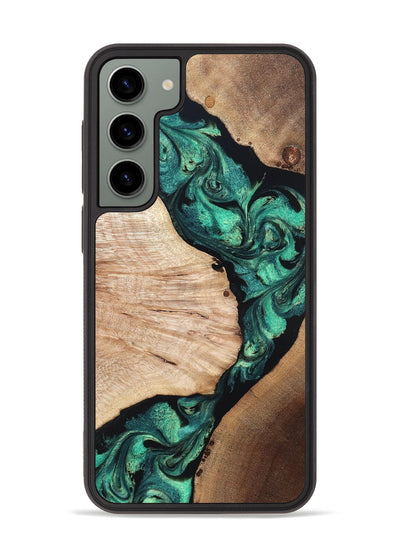 Galaxy S23 Plus Wood Phone Case - Casen (Green, 819955)