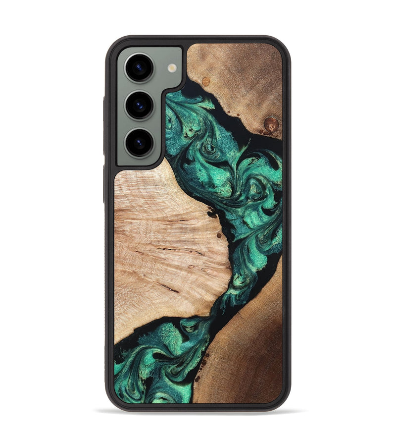 Galaxy S23 Plus Wood Phone Case - Casen (Green, 819955)