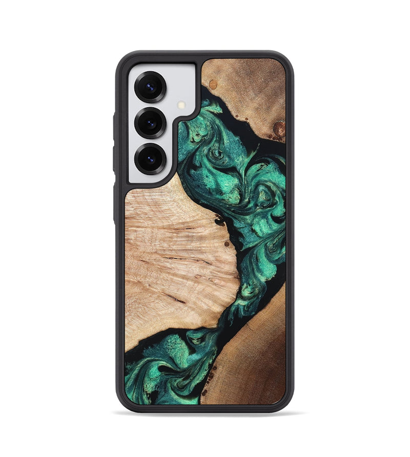 Galaxy S25 Wood Phone Case - Casen (Green, 819955)