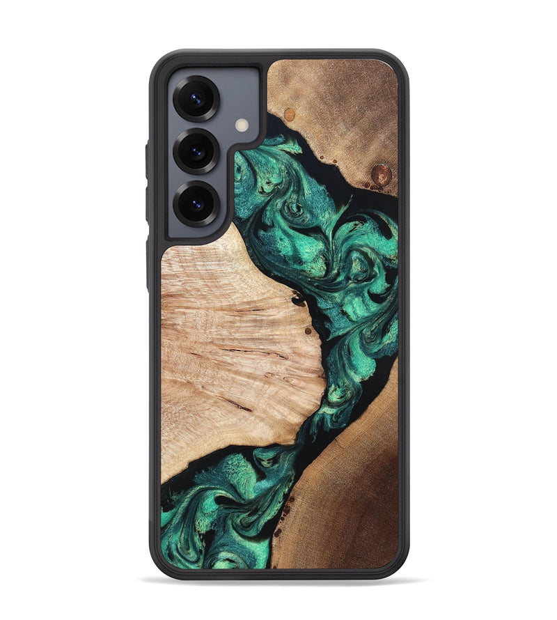 Galaxy S25 Plus Wood Phone Case - Casen (Green, 819955)