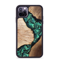 iPhone 11 Pro Max Wood Phone Case - Casen (Green, 819955)