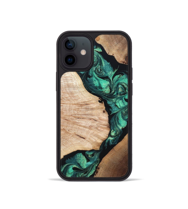 iPhone 12 mini Wood Phone Case - Casen (Green, 819955)