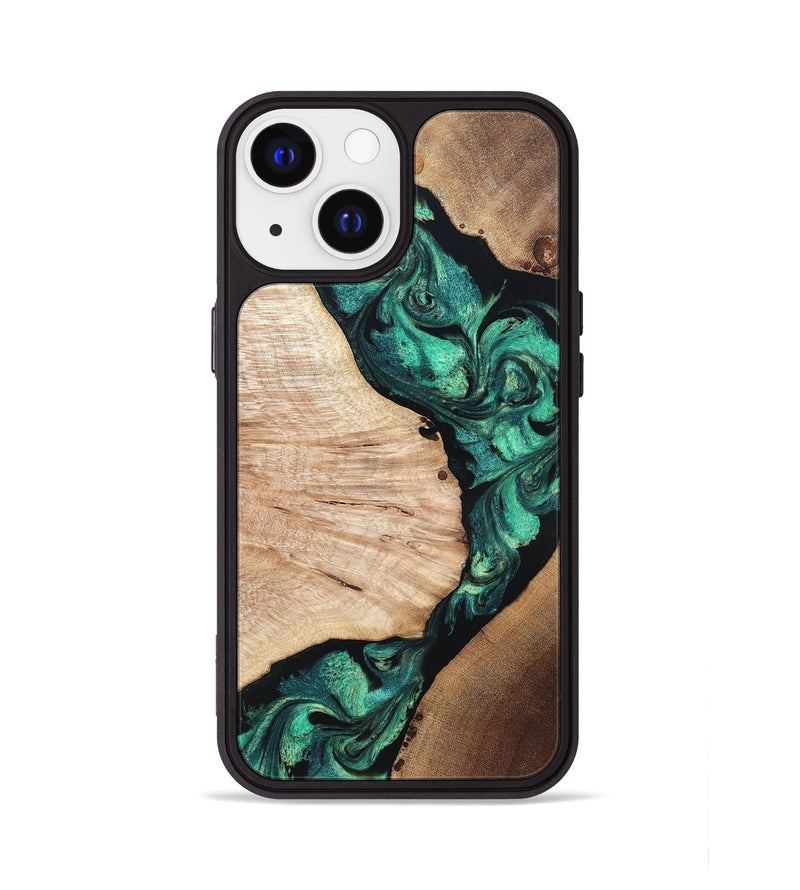 iPhone 13 Wood Phone Case - Casen (Green, 819955)